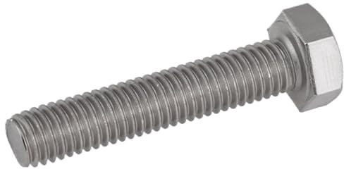 FRAOMHFW Tornillo Hexagonal de Acero Inoxidable M6 M8 M10 304 con Tornillo de Cabeza Hexagonal de Paso Fino con Rosca de Paso Fino(2pcs,M10 x 1.0 x 40)