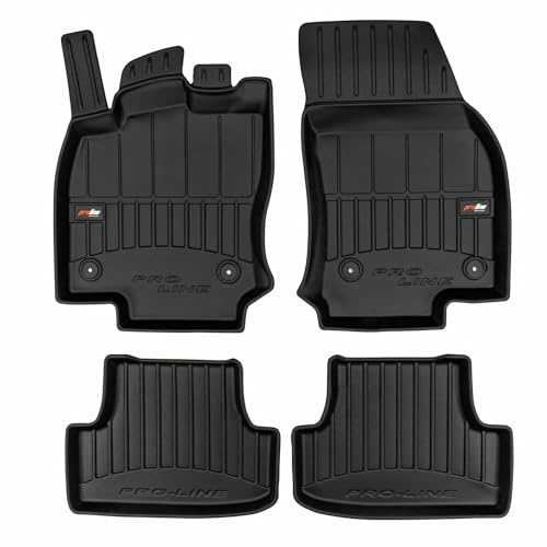 MOTOS Gummimatten Auto Fussmatte passend für Volkswagen T-ROC ab 2017 Crossover Verbessern Sie Ihren Reisekomfort mit Antirutschmatte Auto 3D- Allwetter fußmatten Auto, Schutz vor Verschmutzung