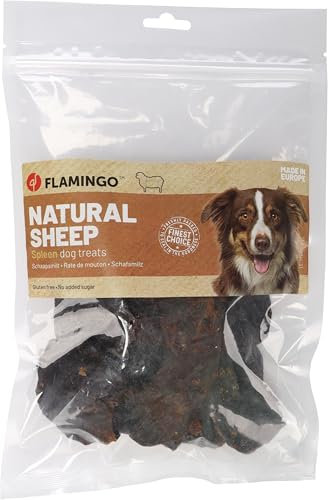 Flamingo Leckerli Hund – Snack Nature Schafsmilz – 150g – glutenfrei – ohne Zuckerzusatz – naturbelassene Hundesnacks