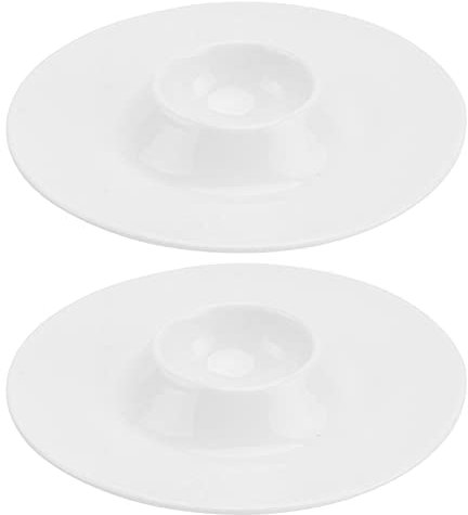 Cabilock 2 Piezas Bandeja de Cerámica para Huevos de Desayuno Porta Huevos Hueveras para Hoteles Color Puro