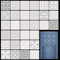 Zernblend 30 Stück Sashiko Stencil Set, 4.7 X 4.7 Zoll Plastikschablonen für Geometrische Muster, Handquilten, Nähen Und Textilgestaltung, Buchstaben Schablone, Prägeschablonen