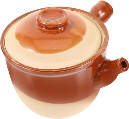 GSZCCZS Traditionelle Topf asiatische Suppe Schüssel Kessel Herd Emailware Kochgeschirr Keramik Frittingpfanne mit Deckel Keramikofen Topf Keramik Fritting Pfannen Kochkessel Suppe Topf