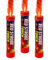 Lote de 3 humos de fuego de bengala roja – Llama viva – Duración 80s – Encendido con mecha, ideal para eventos, deportes, seguidores, efectos visuales – Categoría F1