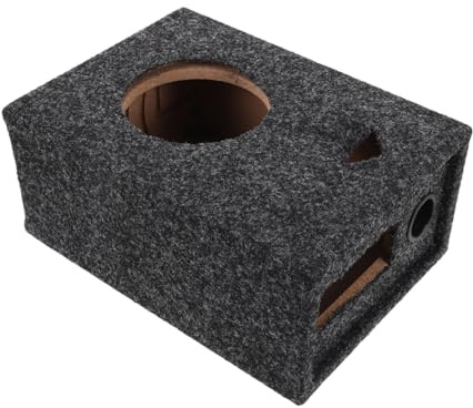TOYANDONA Wooden Car Speaker Enclosure Portable Subwoofer Box Empty Single Truck Speaker Boxes for Vehicle Audio Sound System