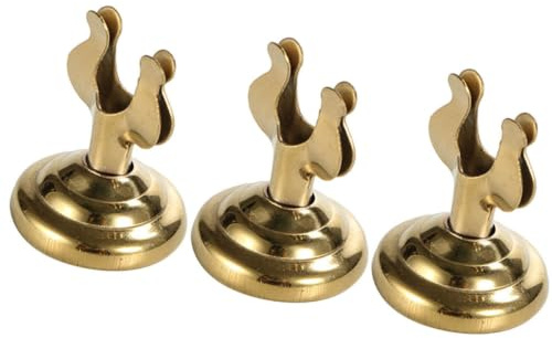 Tischkartenhalter 3 Stück U Form Metall Gold für Karten | 4x3x3 CM, Elegant und Kreativ, für Hotel und Bankett, Tischkärtchen Halter Menuekartenhalter Tischnummern