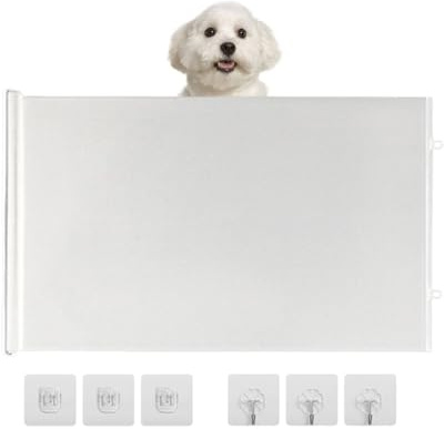 - Safety Barrier - Extendable Cat Gate, Portable Dog Enclosure, Durable Stair Protector, Sturdy Indoor Outdoor Fence for Home, Kitchen, Living Room, Garage, Yard, Garden, Living Room
