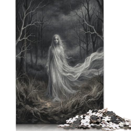 White Ghost Dead Woods Puzzle 500 Teile, Gotische Fantasy-Kunst