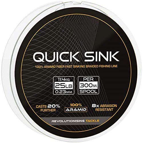 G8DS® Angelschnur geflochten aus 100% Aramidfaser 25lb 300m Karpfenangeln Grundangeln