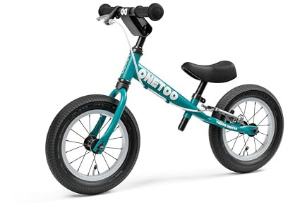 Yedoo OneToo - Laufrad für Kinder ab 1,5 Jahren, ab 85 cm Körperhöhe, mit Luftreifen 12/12 - für Mädchen und Jungen, Höhenverstellbar mit Bremse und Reflexelementen, Zertifiziert, blau