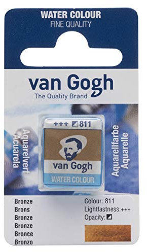Van Gogh Aquarellfarbe, halbes Näpfchen, Bronze 811