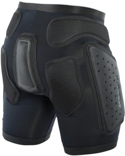 DAINESE Action Shorts Evo Protezione Da Sci, Unisex – Adulto, Black/White, L