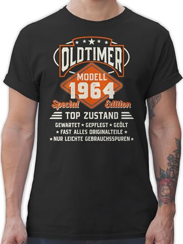 T-Shirt Herren - 60. Geburtstag - Oldtimer Modell 1965 - XXL - Schwarz - Geschenk zum 60.Mann Tshirt männer 60 60.Geburtstag 1963 Tshirts Geb Mann Geschenke 60.Geb. 60-Geburtstag 1964 Shirt Legende