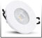 linovum ISAWO Deckenstrahler Einbau LED IP65 extra flach 30mm - LED Modul 5W neutralweiß 230V - Bad Deckenleuchte rund weiß