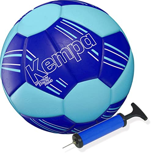Kempa Handball Spectrum Primo Top Training & Spielball blau + Ballpumpe (3)