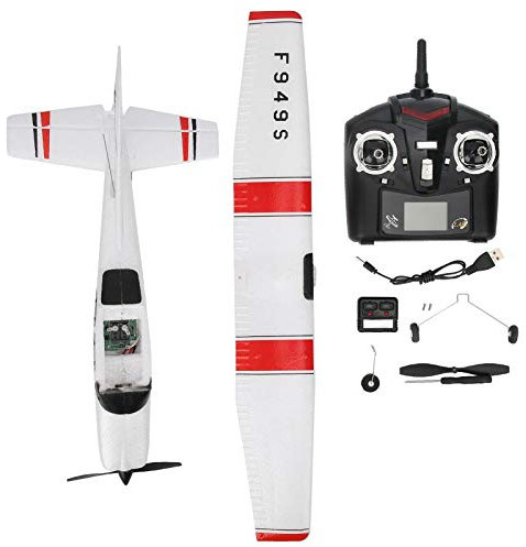 Demeras Planeur télécommandé d'avion RC 2 . 4GHz 3 canaux Micro RC Avion télécommande Aile Fixe pour Jouet CESSNA 182