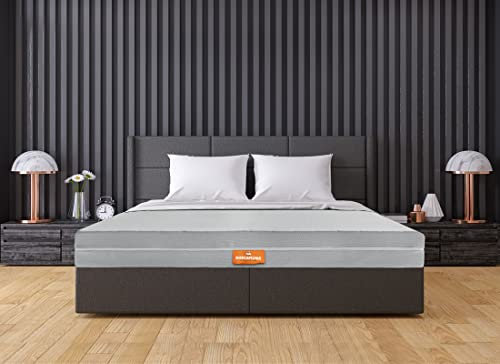 Marcapiuma - Doppelmatratze YOU&ME Kaltschaum 180x200 h. 17 cm 2in1 Orthopädische H2/H3 Mittel/Fest Kaltschaummatratze Abziehbar Fresh Bezug gegen Milbe Atmungsaktiv Made in Italy