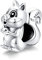 Armband Charm Bead Eichhörnchen DIY Charm 925 Sterling Silber passt Pandora Armband Halskette, European Charms Bracelet (BSC338)