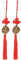 2 Pièces Pièces Porte-Bonheur Chinoises Feng Shui Noeud Chinois Gland Noeud Chinois Pièces Porte-Bonheur pour la Richesse et Le Succès