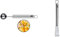WMF Profi Plus Melonenausstecher Kugeln 15 cm, Kugelausstecher mit Ablaufloch, kleiner Portionierer, Cromargan Edelstahl teilmattiert & Profi Plus Zitronenschaber 14,5 cm, Zestenrreisser