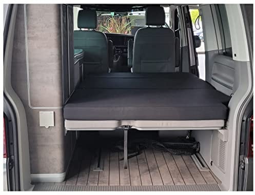 BREMER SITZBEZÜGE Faltbare Matratze kompatibel mit VW T5 T6 California Mercedes Viano Marco Polo Klappmatratze Bett Schlafauflage Campingmatratze Wohnmobil Zubehör