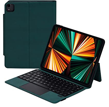 HAODEE Tastiera Magica Wireless per Apple iPad PRO 11 Case Magnetic Case Copertina (Color : Green, Size : for PRO 11)