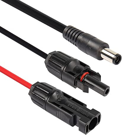 SinLoon Cavo di prolunga solare 4,9 FT 14 AWG spina solare su 16 AWG DC 7604 cavo di alimentazione per pannello solare e generatori portatili con 7604 porte (4,9 FT DC7604)