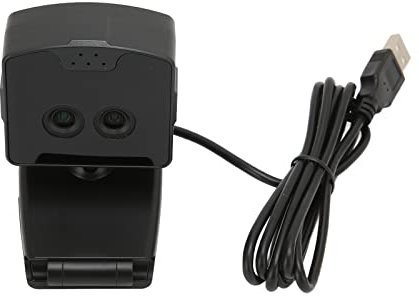 KOSDFOGE Binocular Webcam 2MP 1080P HD Wide Angles Front Conference Webcam for Outdoor Indoor