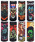 24 pezzi 18650 Batteria Wraps Guaina Termorestringente per Batteria 18650, Zombie Series Tubi Termorestringenti in PVC, 18650 Battery Protettiva Wraps, 8 Stili, Pre-taglio