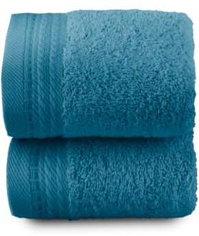 Top Towel - Premium - Toallas de baño Grandes - Toallas baño - 2 Toallas de Cara o Bidet -30x50 cms - Algodon 100% - 600 Gramos - Oceano