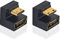Maxhood U Shaped Mini HDMI to HDMI Adapter 8K, 180 Degree Angled Mini-HDMI 2.1 Extension Converter Adapter for 8K/4K 3D 1080P Digital Cameras, Monitors, DVRs (Up & Down Angled)