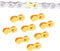 SUNTRADE 8 Pairs Bicycle Missing Link, 6/7/8/9/10/11/12 Speed Bike Chain Connector Lock Set, MTB Road Bicycle Connector for Quick Master Link Joint Chain pin (11 Speed)