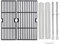 463625217 463625219 Grillroste Ersatz für Charbroil Performance Grill Ersatzteile 2 Brenner Teile 463673519 Wärmezeltbrenner Grillteile G470-0002-W1 G470-0004-W1A 463673517 Grillrost