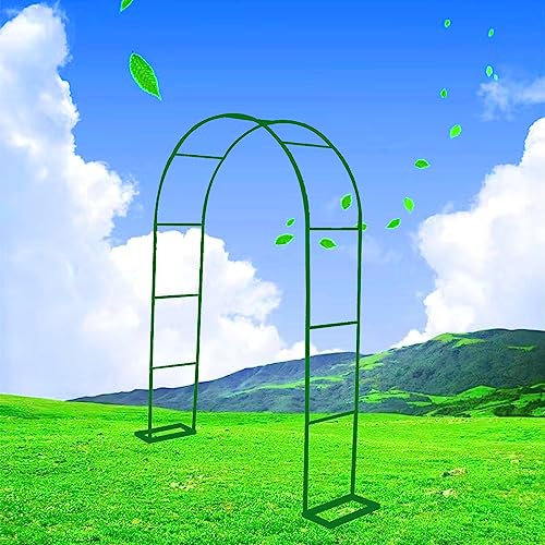Gartenbogen Metall,Rosenbogen Romantisch,Torbogen Rankhilfe für Kletterpflanzen Blumengitter Pergola Rankgitter für Garten,Terrassen,Hochzeit Geburtstag Party Dekoration,Wetterfest ( Color : Green , S
