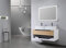 LuxuryBain LB-8153-120 - Mueble de baño doble lavabo de 120 cm madera y blanco con espejo LED