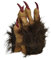 TINAYAUE Pelzige Tierhandschuhe Gruselige Werwolf Handschuhe Monster Handschuhe mit langen Nägeln Weich Bestie Handschuhe Monster Kostüm Zubehör für Halloween, Karneval, Cosplay