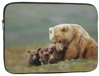 Bär Familie Druck Laptop Sleeve Tasche Stoßfest Laptop Koffer Für Männer Frauen Computer Tasche 12 zoll
