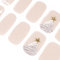 DANNI & TONI 28 Stickers Semi Cured Nail Wraps Soft Self-Adhesive Gel Nail Stickers(Snowflake Dreams)-Fine Glitter,Print,Shimmer Powder,Foil Stamping