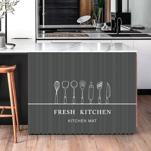 Chaoyilian Cortina de Gabinete Sin Polvo, Visillo para Cocina y Debajo del Fregadero, Sombreado para Ventana de Cocina