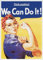 Gutsch Verlag Lustige Motivations-Postkarte mit Retro-Design 'We Can Do It!' - Inspirierende Botschaft, Think Positive, Kraftvolle Frau mit rotem Kopftuch, Geschenkidee.