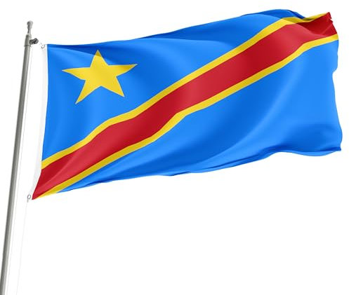Drapeau République démocratique du Congo 150 cm x 90 cm