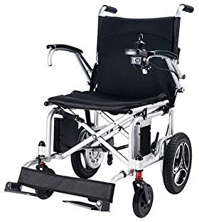 Suuim Rollstuhl, elektrisch zusammenklappbar, 18 kg, 360°-Joystick, Tragkraft 100 kg, Sitzbreite 45 cm, motorisiert, kann ins Flugzeug einsteigen