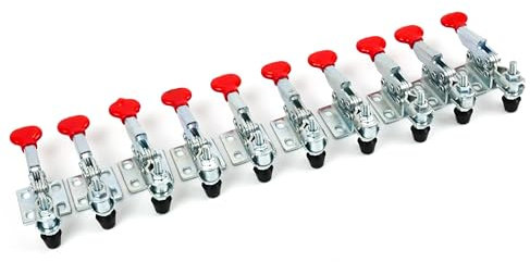 INGDAUM® 8 Stück GH-20400 Waagerechtspanner Einstellbare Kniehebelspanner Schnellspanner Knebelklemme für Vorrichtungsbau, Montage, Maschinenbau, Holztechnik (8, GH-20400 (20 kg))