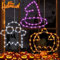 TTCOTOKE Luci per Finestre di Halloween 2024 Upgrade - Catena Luminosa Decorativa, 3pcs Lampada, Luci LED Fantasma E Zucche Luminose per Festoni Addobbi