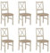 LeafDesign Esszimmerstühle Holz - Esszimmerstuhl 120 kg - Stuhl Buche Massiv - Stühle Esszimmer 6er Set - Holzstuhl - Esstischstühle - Küchenstühle 6er Set - Kaschmir