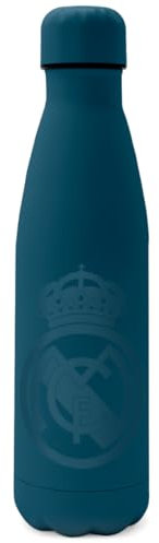 ms móvil shop RMFC Bouteille bleue avec blason en acier inoxydable 500 ml Rubberisé à double paroi Fermeture hermétique Produit officiel