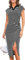 GRACE KARIN Women Midi T Shirt Dress Short Sleeve V Neck Dress Split Bodycon Dress White Stripes L