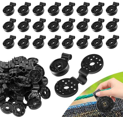 120PCS Clips de Plástico para Tela de Sombra Clips de plástico con Ojal Duradero Clips de Red de Jardín Clips Fijos para Red de Sombra para Tela de Sombra para Todo Tipo de Telas con Malla