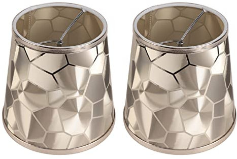 2PCS E14 Drum Lamp Shade Modern PVC Decorative Barrel Lampshade Cover for Table Wall Ceiling Illumination, Home Office Hotel Decor