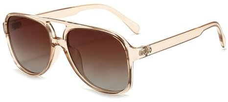 QTYQWC New 2025 Retro Polarized Sunglasses Women Sun Glasses Men Vintage Lens Black Yellow Shades UV400