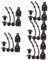 DIYEAH 5 Sätze Bungee Kit für Rollläden Windfester Halter mit Befestigungselementen und Elastischen Bungee Schnüren für Jalousien Teiliges Set für Sicheren Halt bei Wind